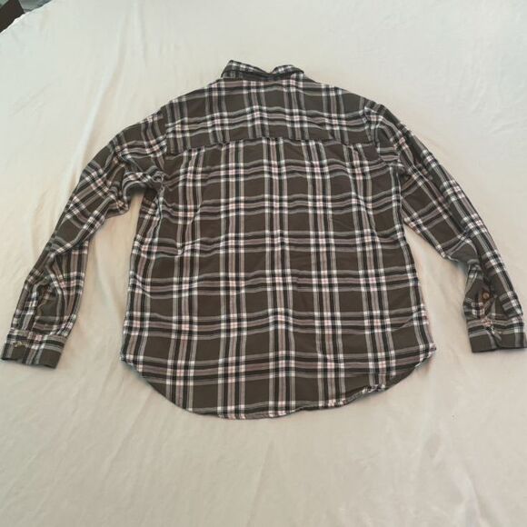 Abercrombie & Fitch Green Plaid Shirt size small - Picture 3 of 4